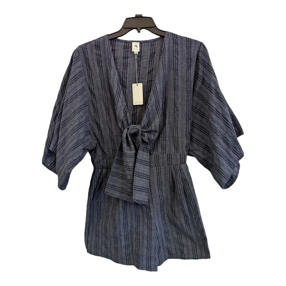 Stylish Blue Striped Jumpsuit - Picture 3 of 5